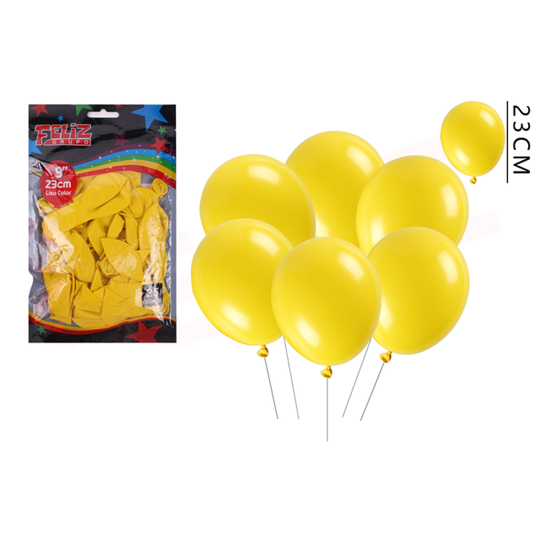 Globos amarillo 23cm 25pcs 1