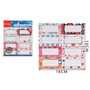 Etiquetas corazon 16*16cm 10pcs