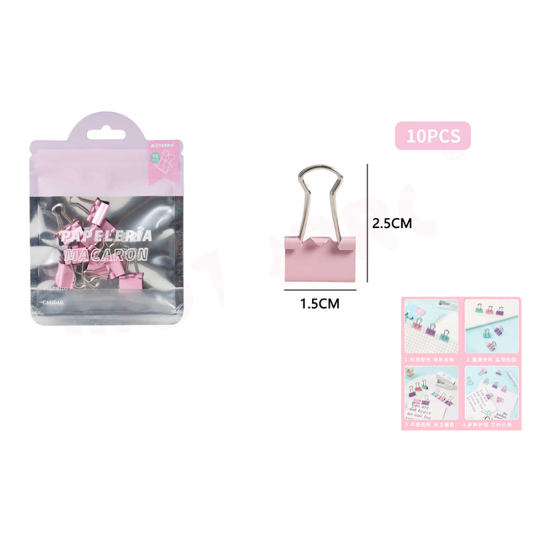 Pinza de papel 2.5*1.5cm 10pcs 1