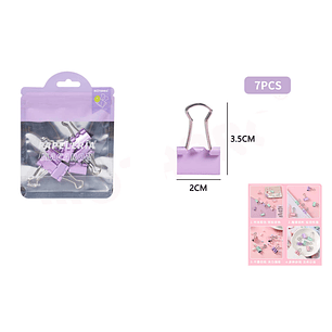 Pinza de papel 3.5*2cm 7pcs