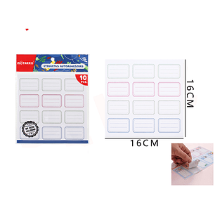 Etiquetas escolar 16*16cm 10pcs
