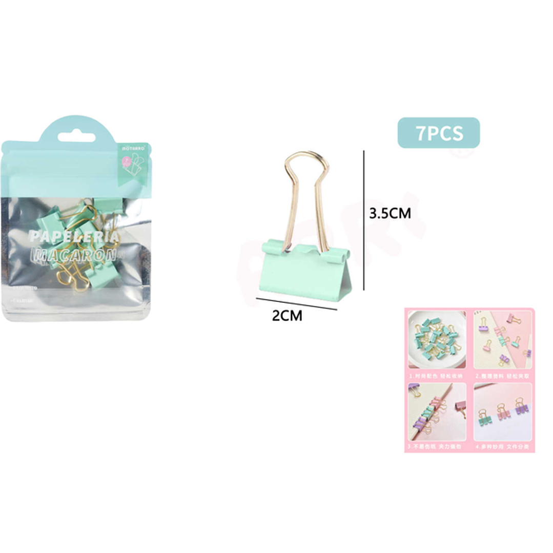 Pinza de papel 3.5*2cm 7pcs 1