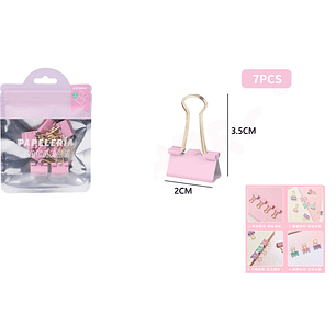 Pinza de papel 3.5*2cm 7pcs