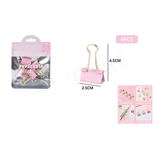 Pinza de papel 4.3*2.5cm 4pcs