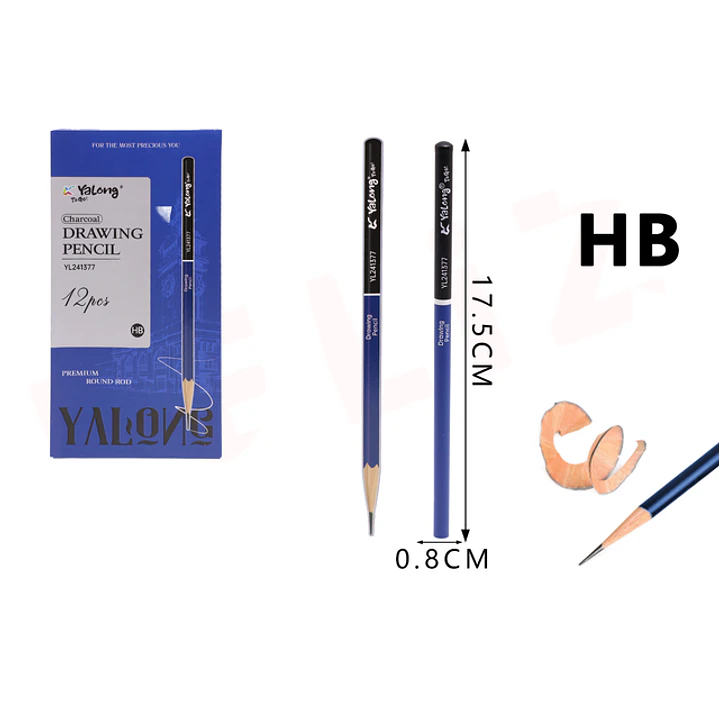 Lapices grafito hb 17.5cm 12 Unidades 1