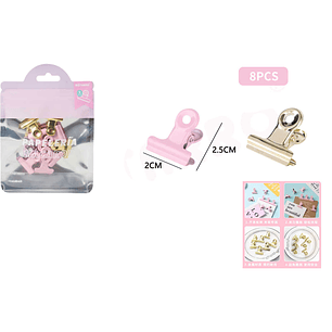 Pinza de papel 2.5*2cm 8pcs