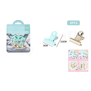 Pinza de papel 2.5*2cm 8pcs