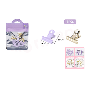 Pinza de papel 2.5*2cm 8pcs