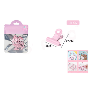 Pinza de papel 2.5*2cm 8pcs