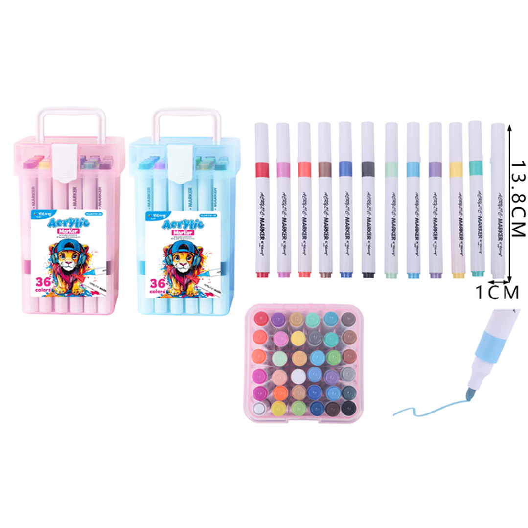 Marcadores De Color 36Pcs 1