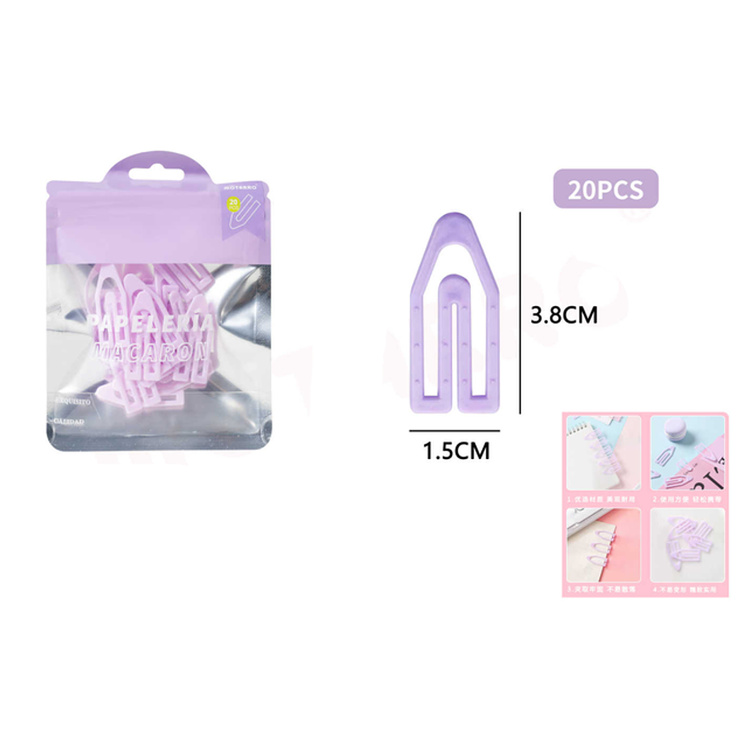 Clips de papel 4*1.5cm 20pcs 1
