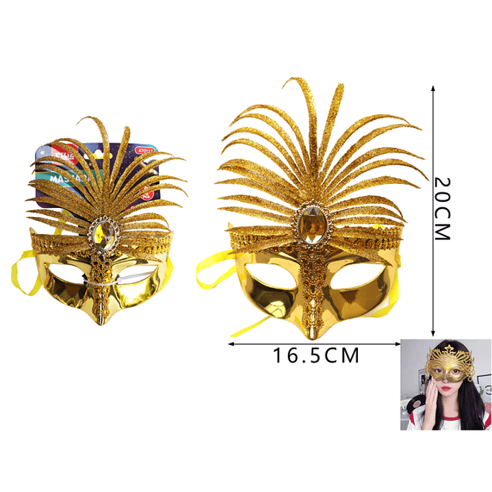 Mascara media cara para fiestas 1