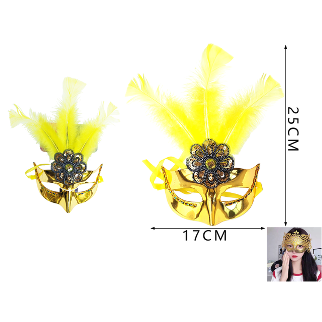 Mascara media cara para fiestas 1