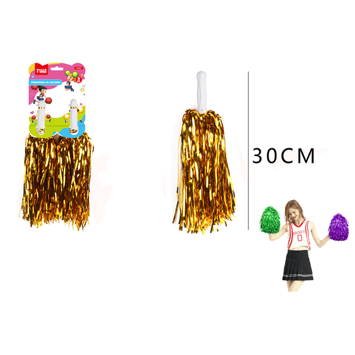 Ramo de porristas dorado 30cm 1