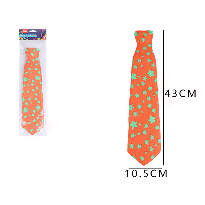 Corbata fluor de fiesta 6pcs 1