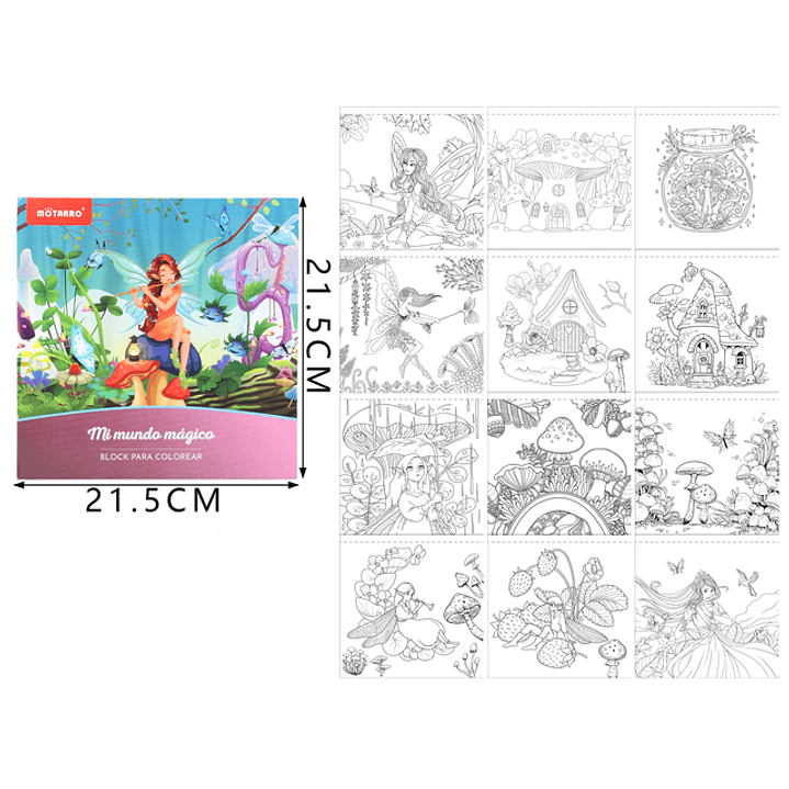 Libro para colorear 21.5cm 1