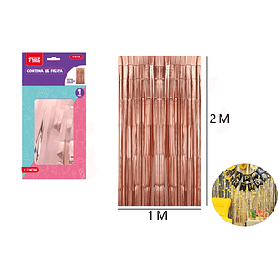 Cortina oro rosa 1*2m