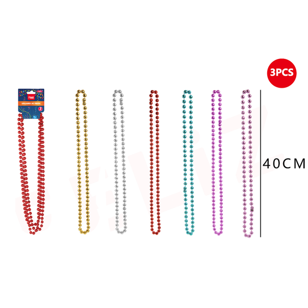 Collar perla 10mm 40cm 3pcs 1