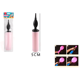 Inflador manual rosado pastel 29cm