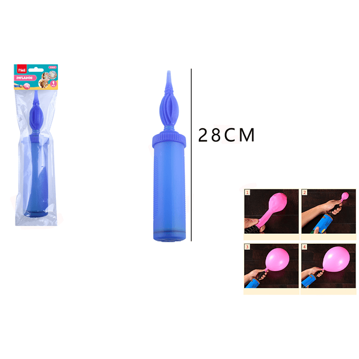 Inflador manual azul 1