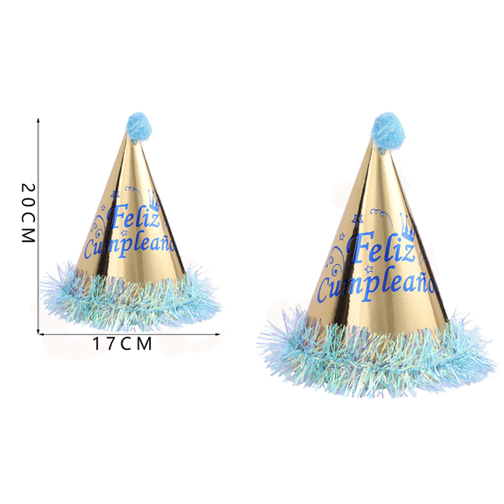 Gorros de letra cumpleanos azul 1