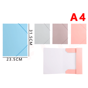 Carpeta con elastica A4