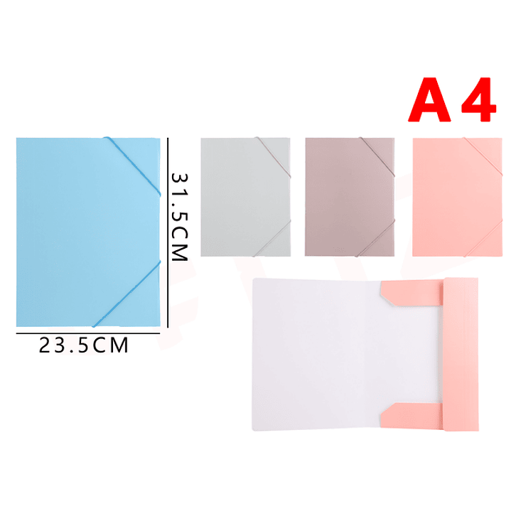 Carpeta con elastica A4 1