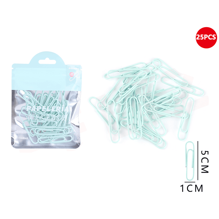 Clips de papel 50mm 25pcs 1
