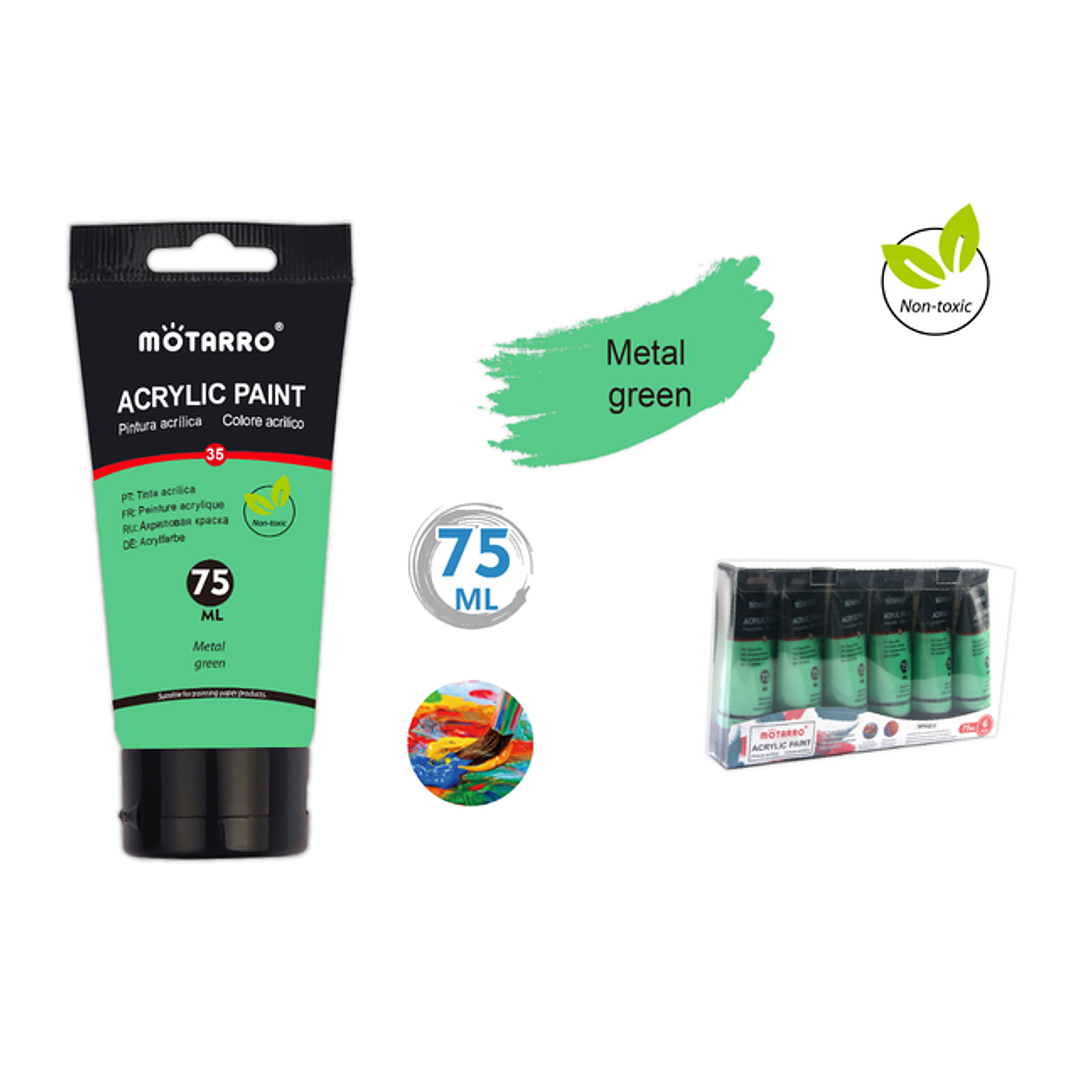 Pintura verde metal 75ml 1
