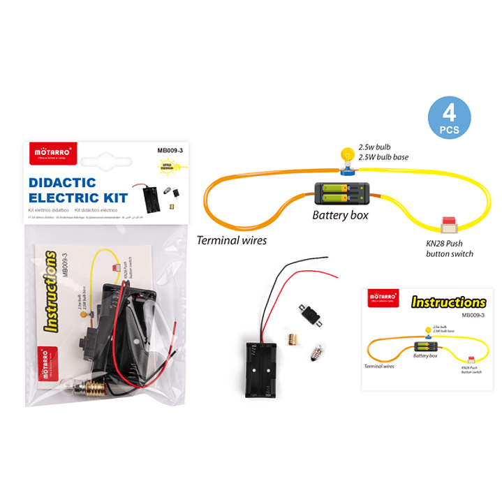Set Circuito Electrico 4Pcs 1 1