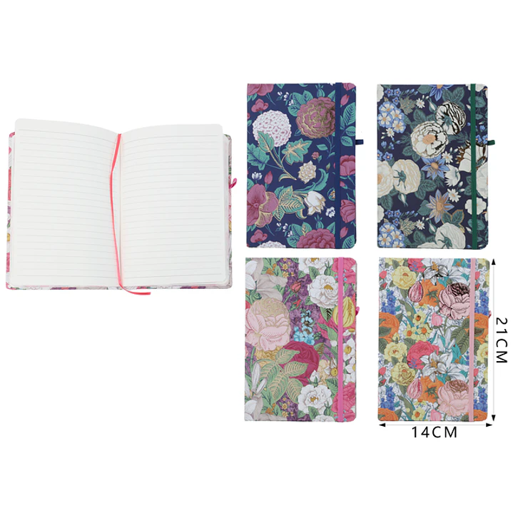 Libreta con elastico 80hojas A5 1