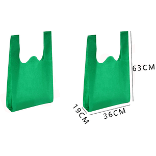 Bolsas verde 36x63x19cm