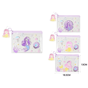 Bolsa con cierre sirena 18.5*13cm pvc