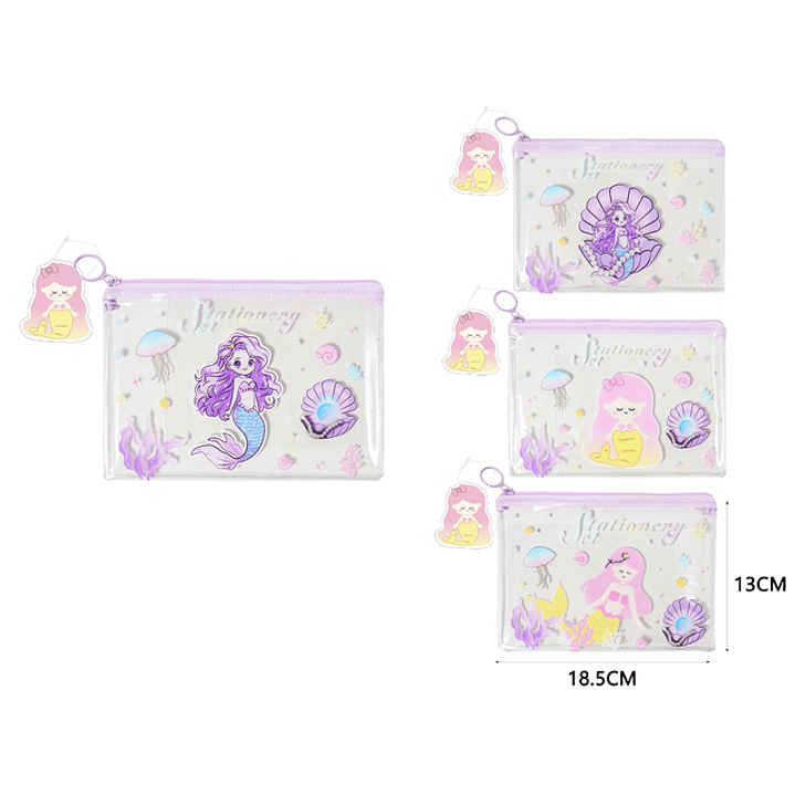 Bolsa con cierre sirena 18.5*13cm pvc 1