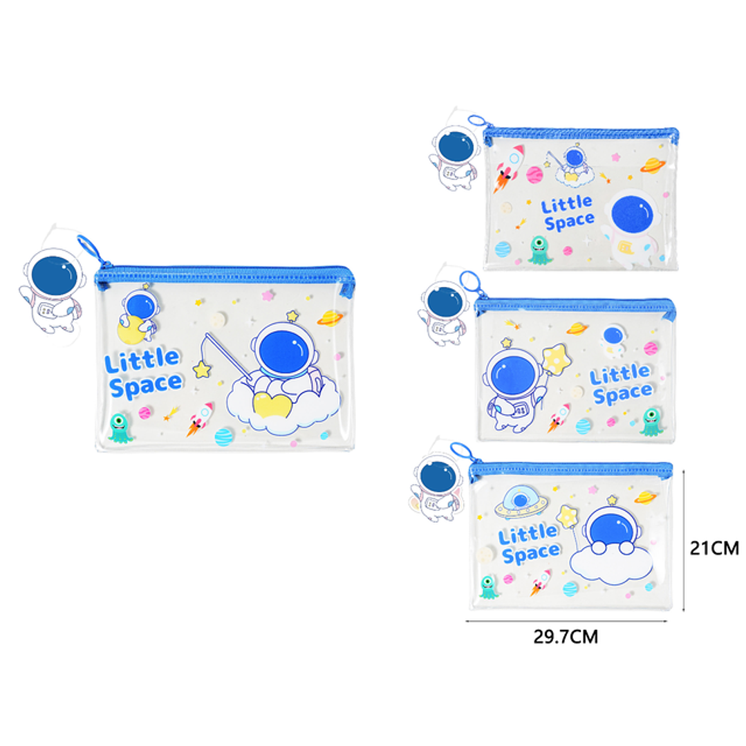 Bolsa con cierre astronauta 29.7*21cm pvc 1