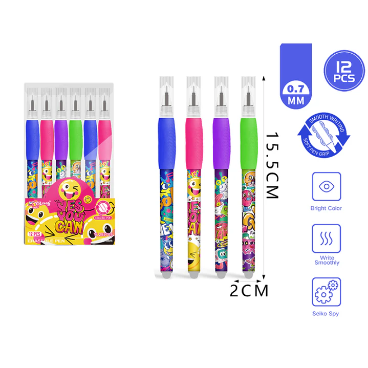 Lápiz Pasta borrable 0.7mm 12 Unidades 1