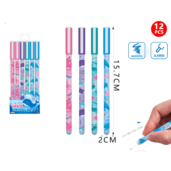 Boligrafo borrable 12pcs 1