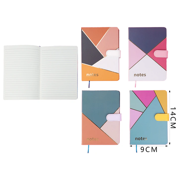 Libreta con boton 80hojas A6 1