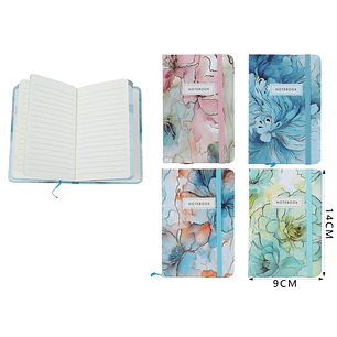 Libreta con elastico 80hojas 14.8*10.5Cm
