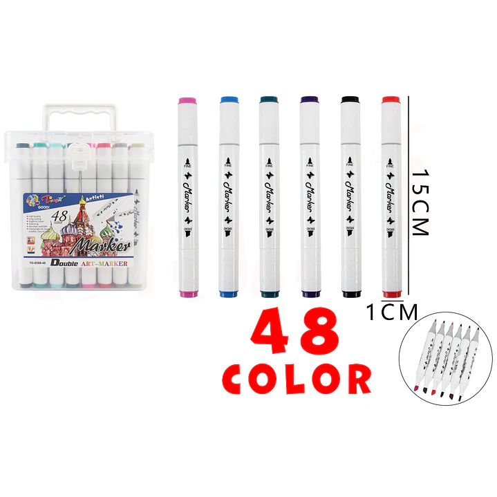 Marcadores de colores 15cm 48pcs 1