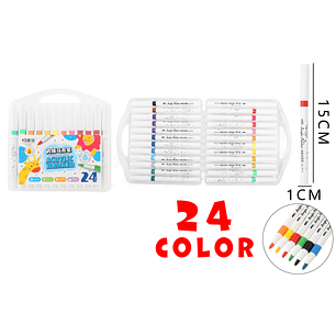 Marcadores De Colores 15Cm 24Pcs