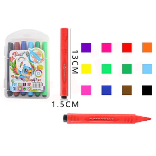 Marcadores de colores 13cm 12pcs