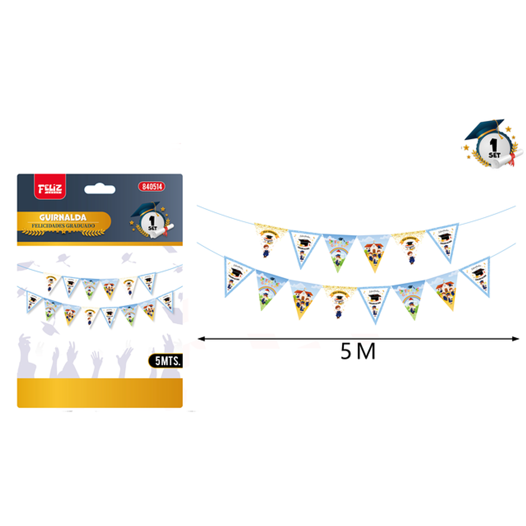 Guirnalda feliz graduacion 5m 1
