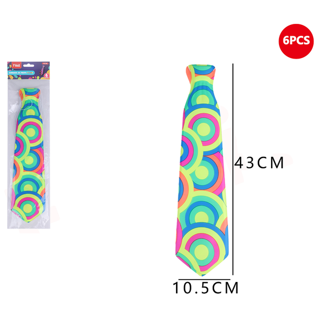 Corbata fluor de fiesta 1
