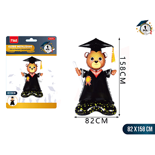 Globo metal graduado oso 82*158cm