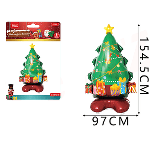 Globo metalico navidad arbol 97*155cm