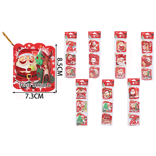Tarjetas de regalo navidad 9pcs