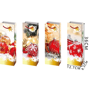 Bolsas de vino navidad