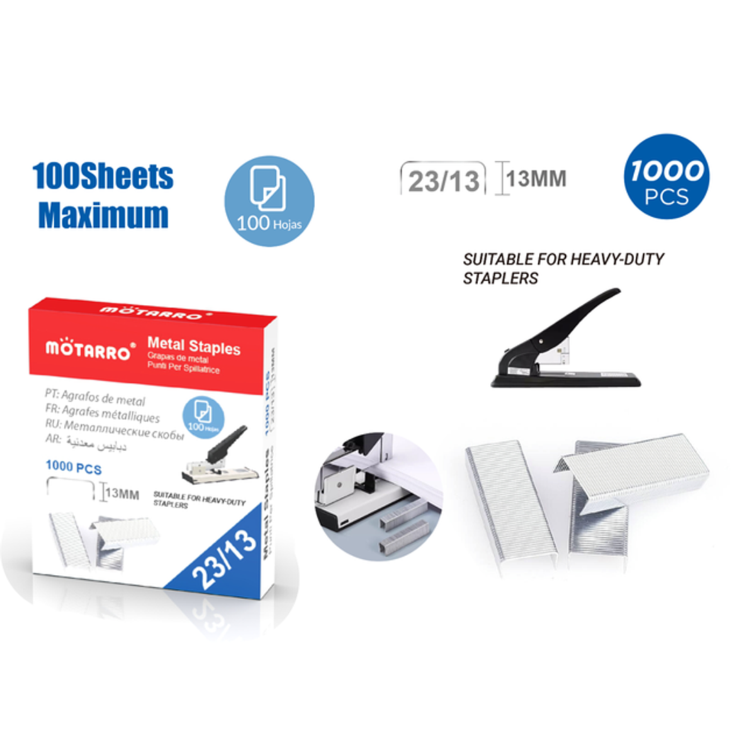Corchetes 13mm 1000pcs 1