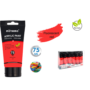 Pintura rojo flourescente 75ml